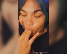 Genesis Green aka grand_genesis - 10-24-2024 OnlyFans Video - SPIT BUBBLES AND SLOBBER MAKE ME YOUR MOUTHSLUT FOREVER