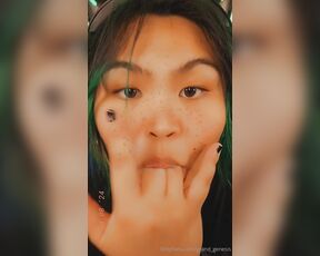 Genesis Green aka grand_genesis - 08-29-2024 OnlyFans Video - Dont you like seeing me finger my mouth