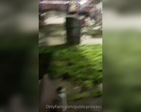 Ts PublicPrincess aka publicprincess - 04-14-2021 OnlyFans Video - Took a late night stroll to smoke at the park