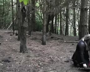 Jade Storm aka rosejadestorm - 07-02-2022 OnlyFans Video - Mistress Rose uses and abuses Jade in the woods like the Slut everyone knows she is