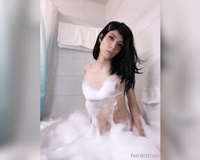 TS Femkittten aka femkittten - 08-15-2021 OnlyFans Video - Come join me in a Bubble Bath