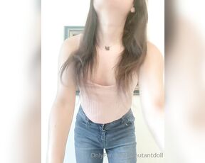 MutantDoll aka mutantdoll - 05-28-2021 OnlyFans Video - Tbh I dunno why this shirt makes me feel so cute and girly and skinny