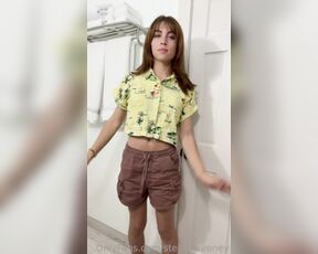 Stella Sweeney aka stellasweeney - 07-29-2023 OnlyFans Video - A cute little striptease in a silly little outfit