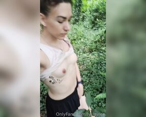 LysiaVice aka lysiavice - 07-10-2023 OnlyFans Video - Hiking in the woods_oe0h