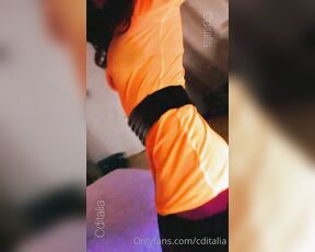 TS Cditalia aka cditalia - 03-31-2021 OnlyFans Video - Orange Neon, ready for 69