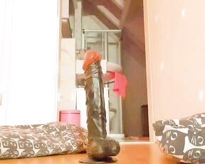 TS Cditalia aka cditalia - 03-02-2022 OnlyFans Video - With a big black dildo while I was receiving orders from a macho in videocall