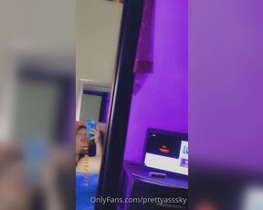 Lil Slim aka prettyasssky - 02-27-2021 OnlyFans Video - Black lace  long dick pretty ass I need my balls suckeddd_f549