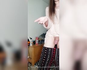 TS Wolfy aka lilwolfy69 - 10-07-2022 OnlyFans Video - Its been a while since Ive tasted my own girlcock milk so today I thought I