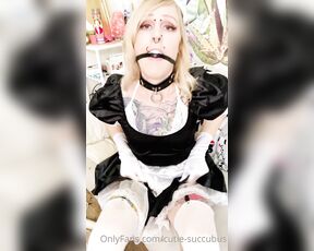 Luci Belle aka cutie-succubus - 12-18-2020 OnlyFans Video - Good morning Im your sissy maid for today I hope I didnt wake you, I just