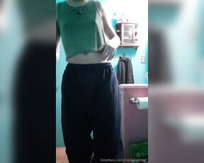 Big Dick Goth GF aka bigdickgothgf - 05-28-2024 OnlyFans Video - some late night stripping for you cutie   all its missing is your face