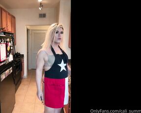 California Summers aka cali_summ - 06-27-2023 OnlyFans Video - Just being a slutty domestic kitchen whore