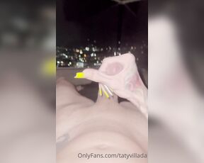 TS Taty Villada aka tatyvillada - 03-02-2022 OnlyFans Video - cum on my balcony with a good view do you want