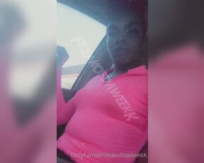 TS Freakofdaweekk aka freakofdaweekk - 11-11-2020 OnlyFans Video - Public Car Play