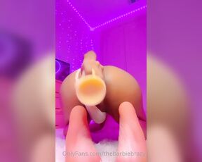 TS Barbie Brazy aka thebarbiebrazy - 07-23-2023 OnlyFans Video - This toy stretches me so good