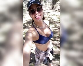 TsLunafuego aka Tslunafuego OnlyFans - Doing my cardio in the forest, super hot weather and I get horny like always  omg I feel I need