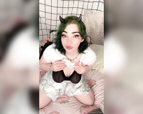 TS Teagan aka teagan_tgirl - 10-23-2024 OnlyFans Video - I feel like Im always wearing demon horns  hehehh, any last minute Halloween costume suggestions_851m