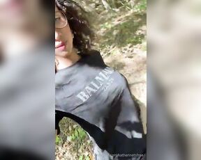 Katherine TS aka katherineets - 01-31-2024 OnlyFans Video - I was so horny that I went to relieve myself in the woods, I came deliciously