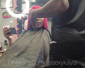 TS Sexy Kayla aka Tssexykayla OnlyFans - Tip $10 to receive barbershop video ft @lifeofaslut