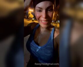 TS Foxxy aka Foxxy702 OnlyFans - After kickboxing sweat