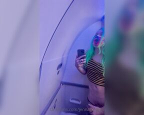 Jenna Gargles aka jennagargles OnlyFans - Me cumming on the airplane  hehe