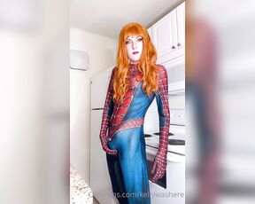 Kelly Nixe aka kellywashere OnlyFans - Horny Neighborhood Spider Woman Shoots Massive Load