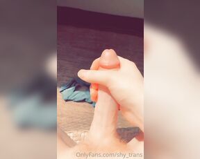 Sarah aka Shy_trans OnlyFans - I jerked off outside Andd came so much O 10