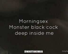 Nikitakinka aka nikitakinka OnlyFans - Morning sex  daddy throws me over and stuffs my pussy like a little slut @jamdaddyxxx