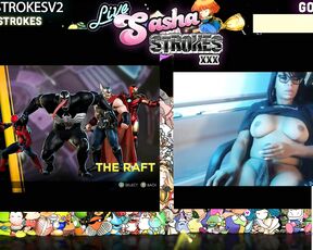 Sasha Strokes aka sashastrokes OnlyFans - I was playing that new marvel heros game on switch I low key got bored and figured I’d stop the