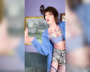 Rose Marie Jackson aka tsrosemarie OnlyFans - The fidget spinner episode hanging out and masturbating on a lazy Sunday ft my anus)