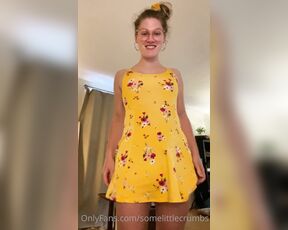 SomeLittleCrumbs aka somelittlecrumbs OnlyFans - Sundress tease! Soft vs hard 2