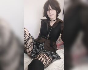 Femboyhami aka femboyhami OnlyFans - This set looked so good I was feeling so pent up >< would you rip the fishnets off me I love