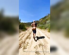 Mateo Blanco aka mateoblanco OnlyFans - Naked jumping jacks, naked hiking, naked running with naked Mateo  if this isn’t heaven for