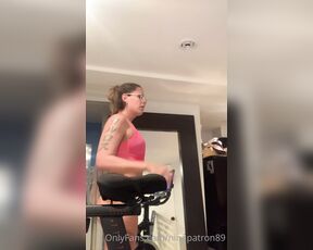 Nina Patron aka ninapatron89 OnlyFans - I got this spinning bike during quarantine and I thought why not show you guys