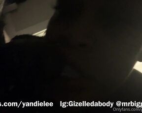 Ts Yandielee aka yandielee OnlyFans - Me and @mrbiggsatl suckin that huge dick