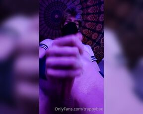 Trappybae aka trappybae OnlyFans - Full Solo Vid [719] Watch me stroke my oiled up cock before I drench you