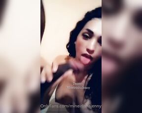 Ts Jenny Mineirinha aka jennymineira OnlyFans - Sucking the clients huge dick