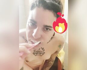 Emma Ink aka emmaink13 OnlyFans - Brushing my teeth naked after taking a shower