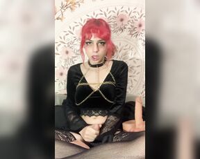 Cdbell aka cdbell OnlyFans - Heres my goth girl with cock) dildo riding PPV for free ) im gonna post the