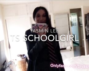 TS Yasmin Lee aka tsyasmin OnlyFans - So I was on my way to school when I got horny and returned home