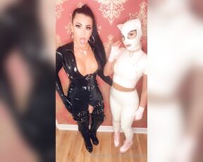 Ts Viper aka tsviper OnlyFans - Latex Kitty Session, Part 1, part 2 will come soon,