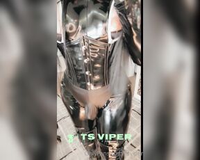 Ts Viper aka tsviper OnlyFans - I am the bulge queen , worship your Mistress all clad in shiny pvc and latex