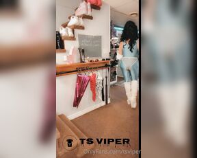 Ts Viper aka tsviper OnlyFans - Lets get Physical , spandex , bulge, smoking, gloves and cumshot