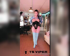 Ts Viper aka tsviper OnlyFans - 17 CM BOOT WORSHIP CUM DENIAL