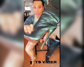 Ts Viper aka tsviper OnlyFans - 17 CM BOOT WORSHIP CUM DENIAL