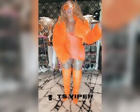 Ts Viper aka tsviper OnlyFans - Sooo many fetish in this vid, spandex, pvc, corsets smoking , thigh high boots fur, gloves,