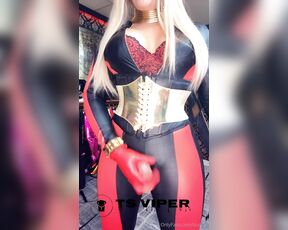 Ts Viper aka tsviper OnlyFans - NEW BLACK AND RED CATSUIT BIG CUMSHOT , ENJOY, TIP YOUR MISTRESS FOR SUPPORT