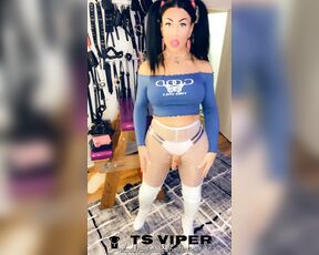 Ts Viper aka tsviper OnlyFans - Bimbofication spandex fishnets thigh high booots, have a great week end everyone