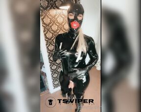 Ts Viper aka tsviper OnlyFans - New blonbe ponytail black latex hood, it feels sooo good