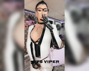 Ts Viper aka tsviper OnlyFans - New leather thigh high scrunch boots in a latex catsuit, enjoy and dont forget to support