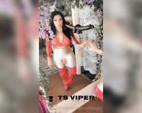 Ts Viper aka tsviper OnlyFans - This outfit makes me sooo horny, i love it, lets see who can cum the most!!!